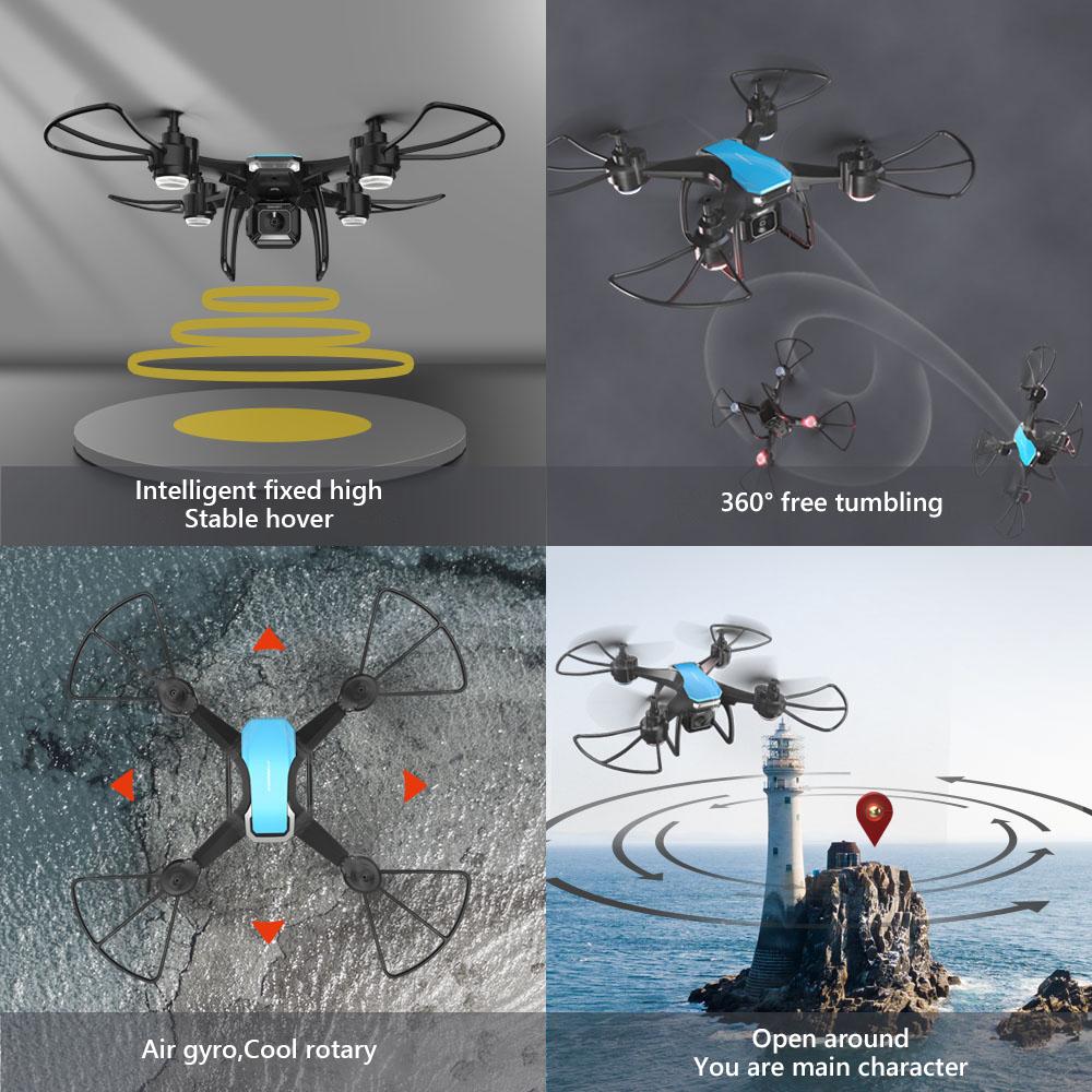 non-toxic JJRC H108 DIY Teaching Assembly Mini Drone Interactive Training Fixed Altitude Aerial Pography Remote Control Aircraft Dron