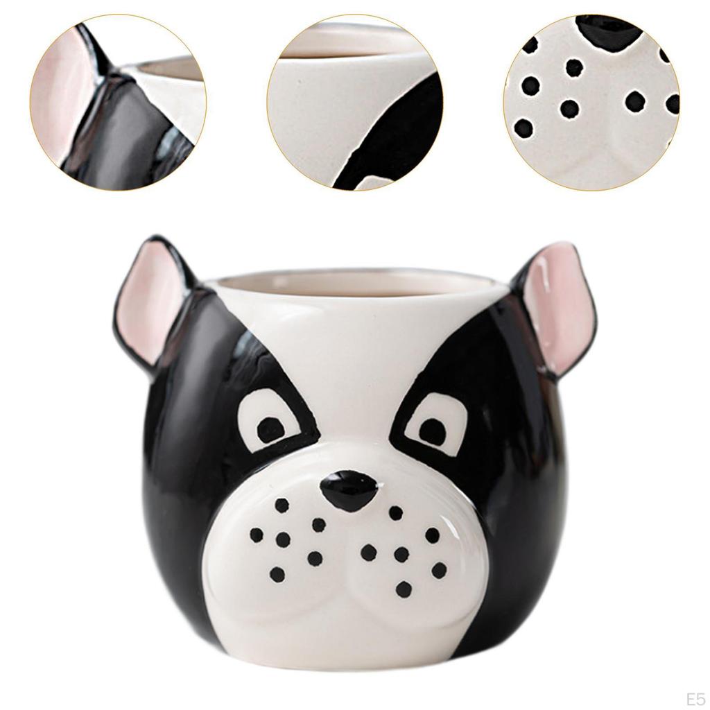 Entzückender Keramik-Hunde-Blumentopf zur Verschönerung von Haus und Garten