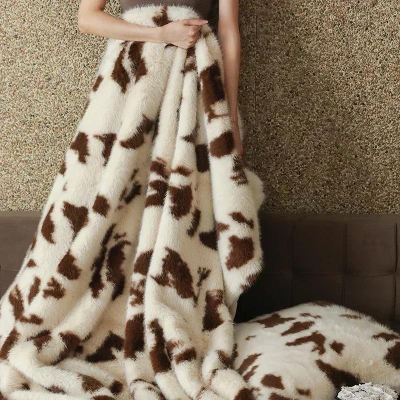 

Faux Fox Fu Fur Warm Autumn Winter Blanket High End Plush Super Comfortable Blankets for Bed Sofa High-quality Weighted Blanket 100x160cm (39x63in)