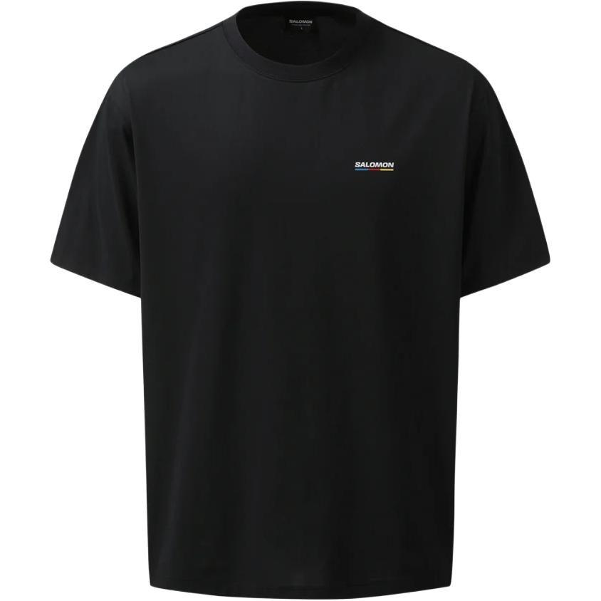SALOMON UNI T Shirts Unisex Black Crew Neck LD0044200