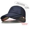 Mesh Breathable Stretchable Widen Brim Hat UV Protection Waterproof Long Visor Baseball Cap Lightweight Quick-drying