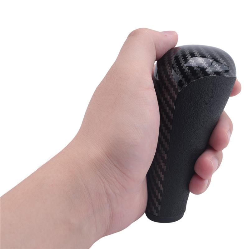A51K-Carbon Fiber AT Gear Shift Knob Shifter Lever Stick For Citroen C2 C3 For 206 207 307 408