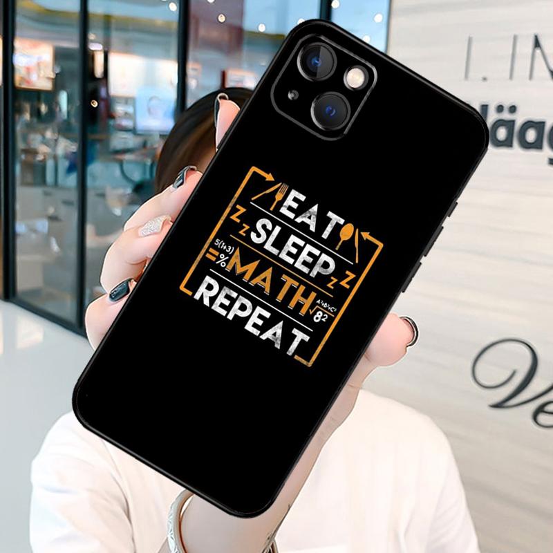 Physics Math Formula Equation Bumper Phone Case For iPhone 11 12 13 14 15 16 Pro X XR XS Max Plus Back Cover