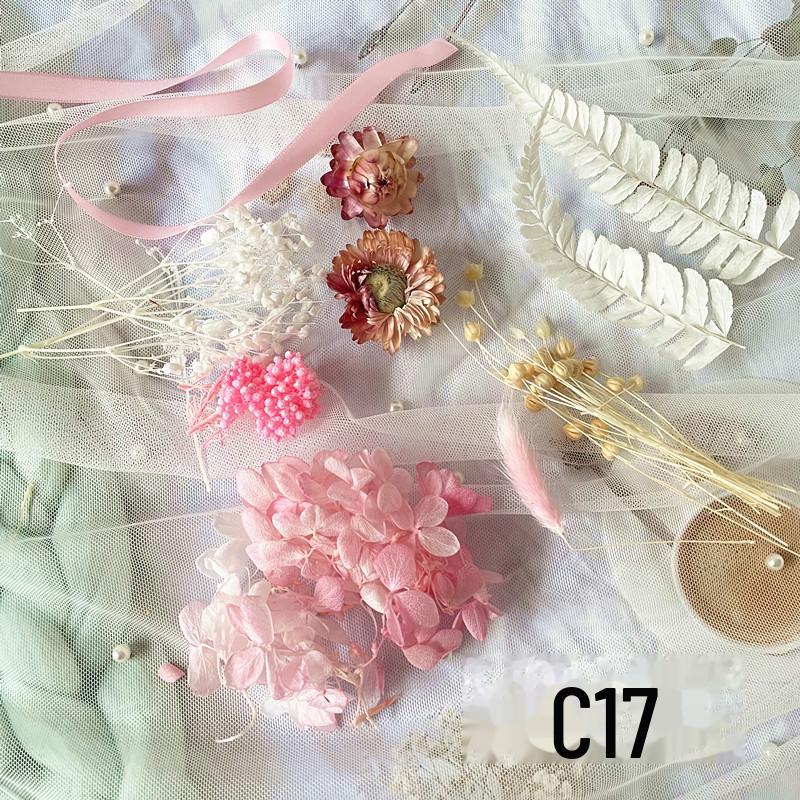 Kit DIY Fleur Éternelle: Cadre photo de fleurs séchées, éventail rond, bouteille flottante, composition florale réelle pour la décoration du salon ou de la maternelle.
