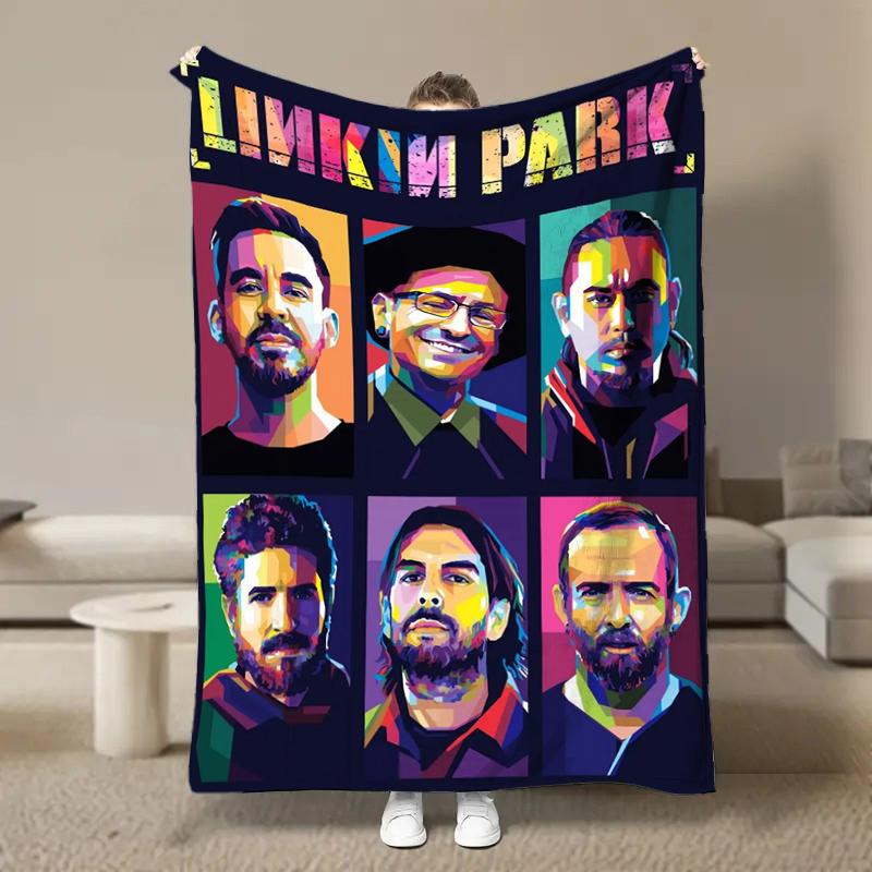 Rock Band L-Linkin Cool P-Park Blanket Soft Fluffy Throw Luxury Blanket Throw Kid Adult Sofa Bed Blanket Cover Travel Throw Gift