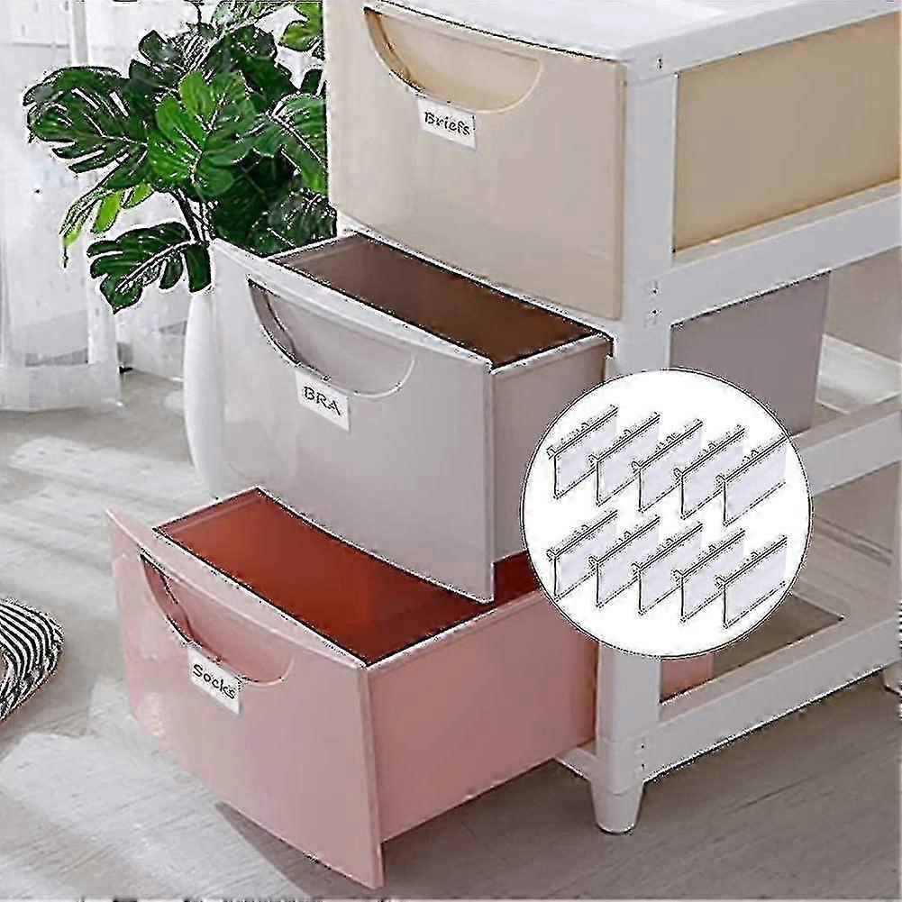 70 Transparent Plastic Label Holders, Price Tag Holders, Plastic Shelf Labels