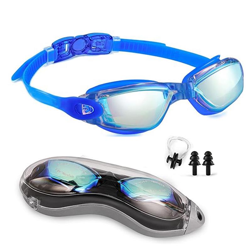 High-Definition Anti-Fog Myopia Silicone Swim Goggles Set