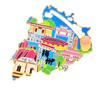 Meizhou City Travel Magnet - Creative 2025 Metal Souvenir