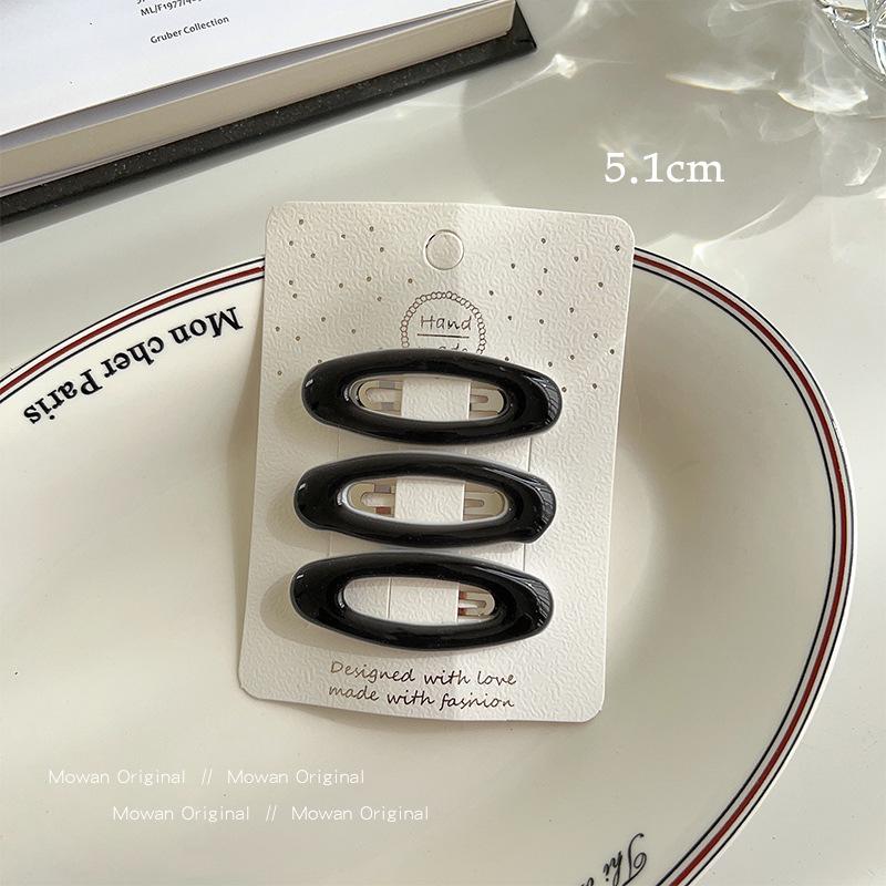 3Pcs/lot Black Geometric Hair Clip BB Hairpins Barrettes Styling Tools Headbands for Women Hairgrips Hair Styling Accessories