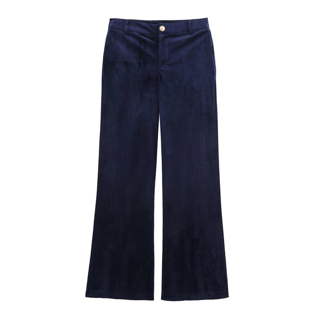 Velvet Suit Jacket & Bell Bottom Pants - Autumn European/American Style