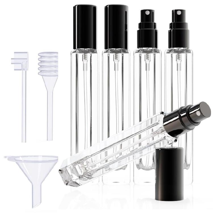 5 Piece Travel Friendly Perfume Sprayers Bottle Set Glass Container With Dispenser Tool Refill Systemf
