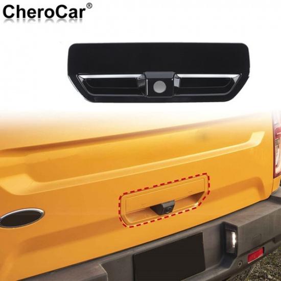 Rear Tailgate Trunk Door Handle Cover Trim for Ford Bronco Sport -2025 Black