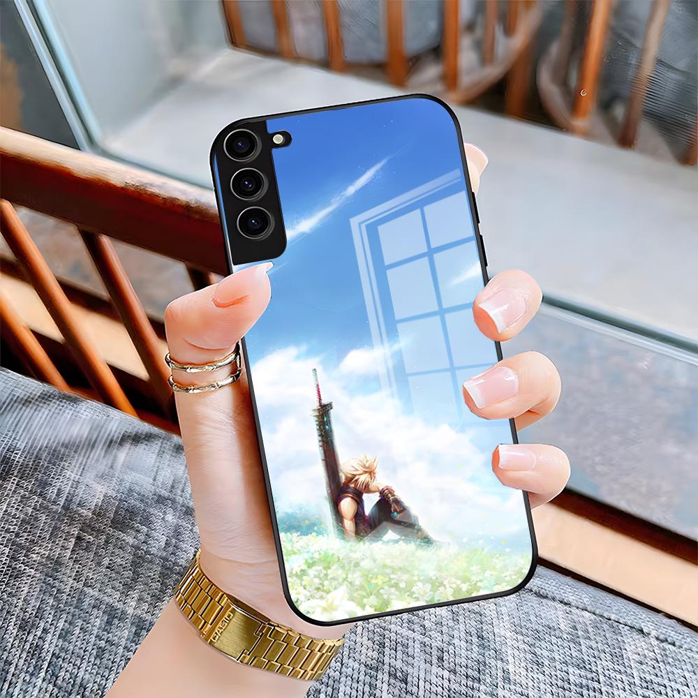 

F-Final F-Fantasy Phone Case For Samsung S26 S25 Plus S20 S20 Plus S22 Ultra S23 FE S21 Plus S21 Ultra Glass Cover Samsung S26