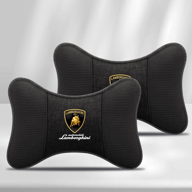 Breathable Car Headrest Neck Support Seat Pillow Protect Neck For Lamborghini LP570 LP610 Urus LP700 LP770 Aventador Keyring TT3
