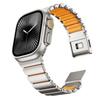 Cinturino in Gomma Fluoroelastomero di Titanio per Apple Watch Ultra 3 2 49mm 10 11 46mm Cinturino Magnetico per Iwatch 9 8 7 45mm 6 SE 3 44mm
