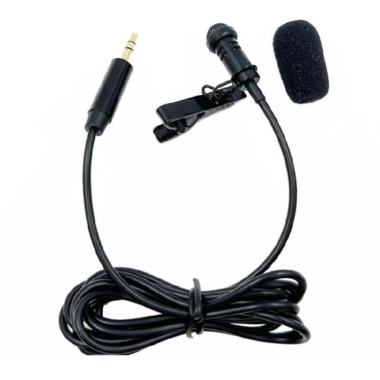 Professional Lavalier Microphone 2.5mm Wire All directional Mic Windproof Cover
