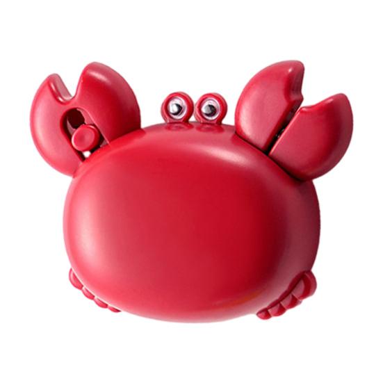 3 in 1 Bottle Opener Crab Shape Magnetic Suction Opener with Scissors And Cutter Include Opener Compact Portable Kitchen Tool красный