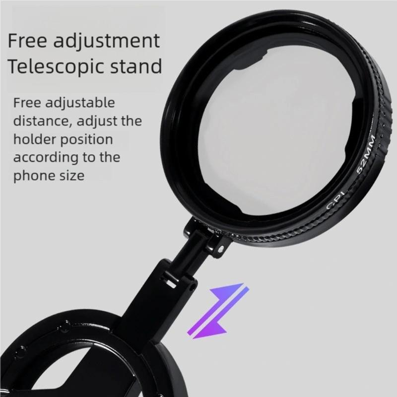 52mm Visual Glass CPL Polarizer Filter Magnetic Clip On Design Reduces Reflection Enhances Color for Photography