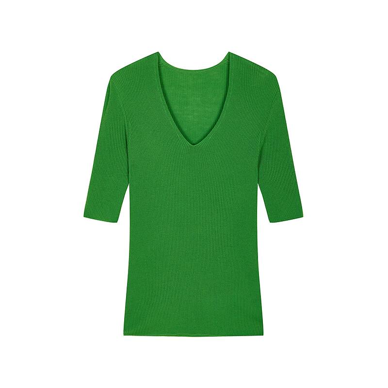 JNBY 2026 Autumn V-Neck Wool Pullover