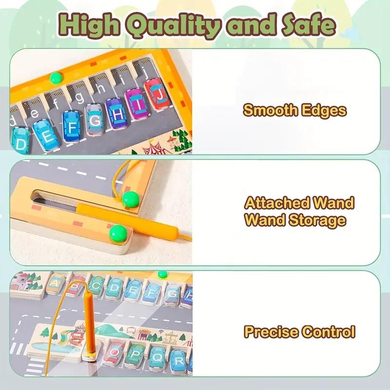 Magnetic Montessori Color And Number Maze Wooden Fine Motor Skills Toys Educational Preschool Learning Activities for Ages 3-5