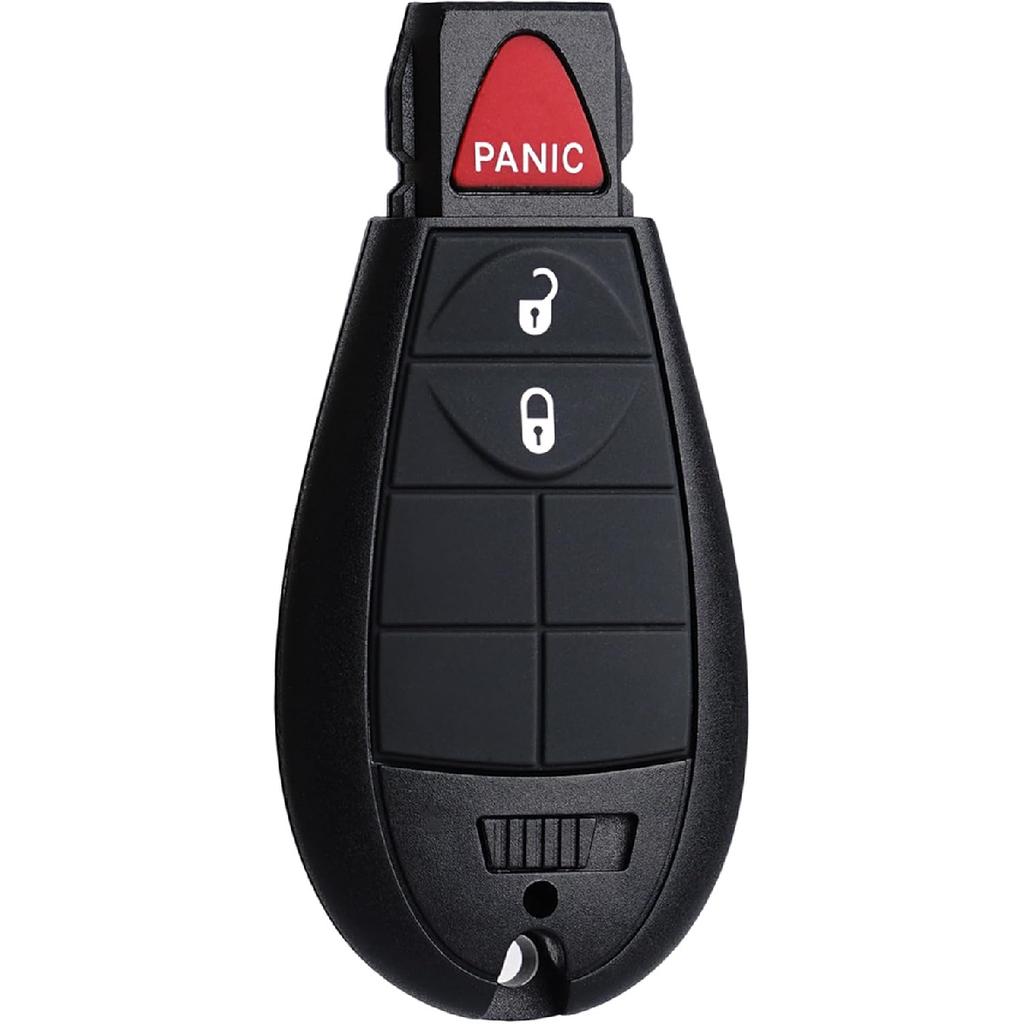 Key Fob Shell Case Replacement Fits for Dodge RAM 1500 2500 3500 Grand Caravan Journey Durango Jeep Grand Cherokee 2010 2011 2012-2017 Keyless Entry