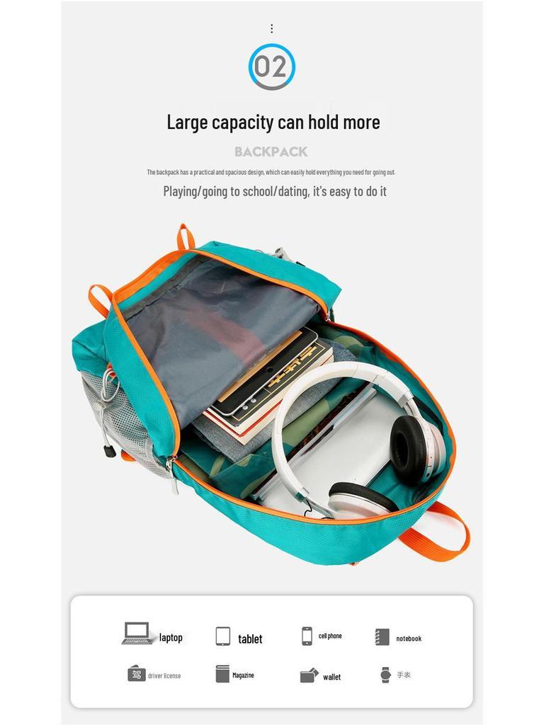 Lightweight Foldable Men's Large Capacity Outdoor Sports Travel Backpack