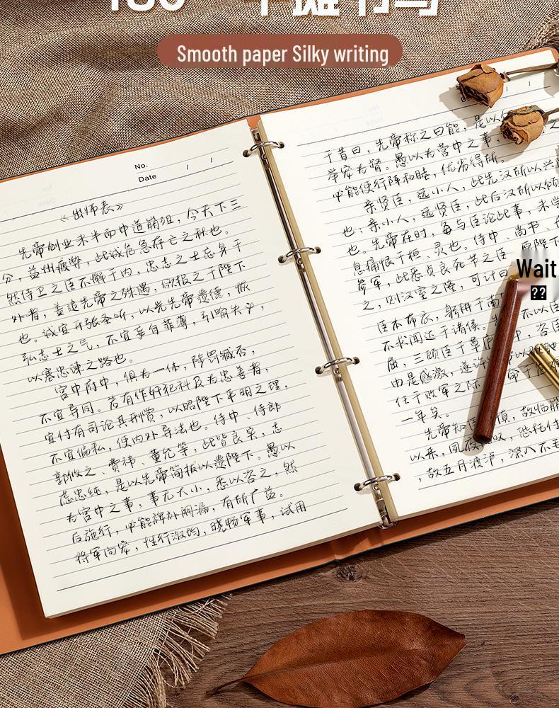 A4/B5/A5 Loose-Leaf Notebook with Custom Logo for Business or Personal Use