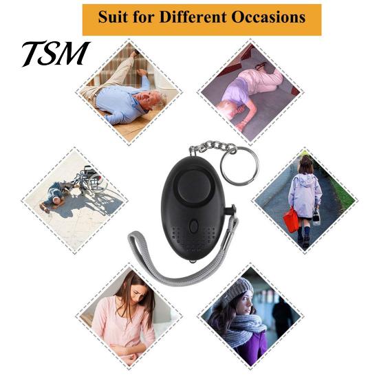 Security Alarm Mini Portable Self Defense 130dB Personal Loud Sound SOS Emergency for Women Safety