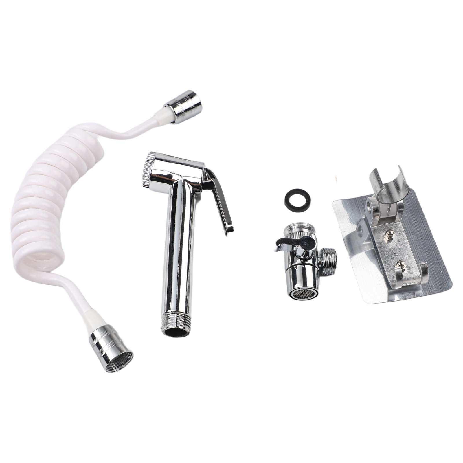 

Silver Sprayer set ABS Faucet Hand Set Sink Sprinkler Valve Bathroom Hose Household Pack Parts Brand New Suitable China Mainland