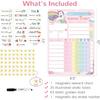 Magnetic Chore Chart for Kids, Reward Chart for Kids Behavior;Unicorn Kids Chore Chart, Good Responsibility Chart Board for One Child at Home