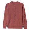 Petite Women's Autumn Winter Pure Wool Knit Sweater - Half-High Neck Base Layer for Middle-aged Moms