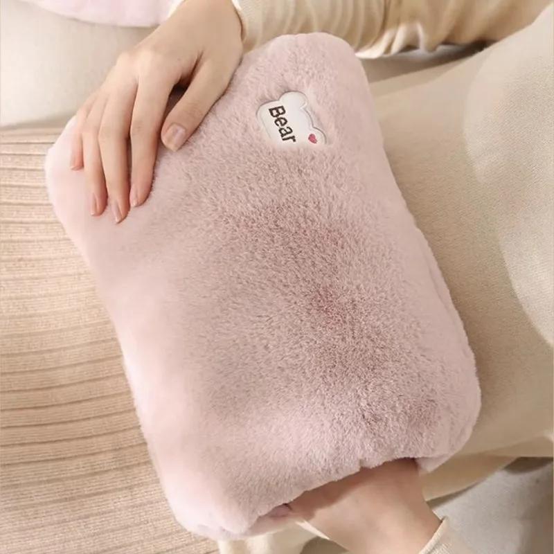 Rechargeable Electric Hot Water Bag Soft Winter Hand Warmer Home Heater Reusable Bottle EU Plug Portable Pocket Warmer Office