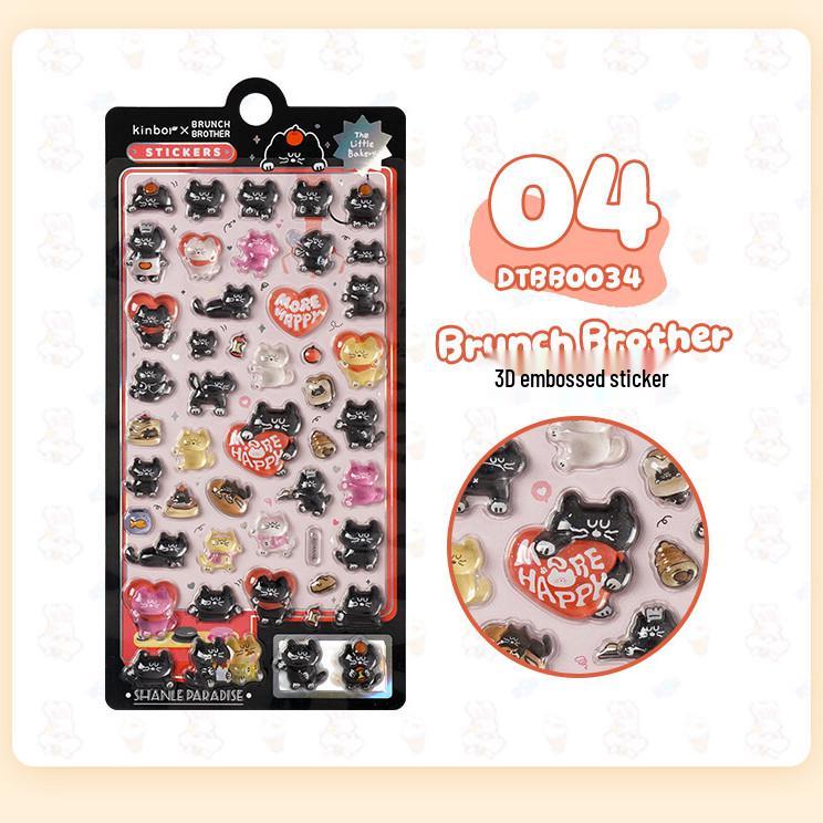 Popular 3D Animal Cartoon Crystal Stickers for Kids' Phone Cases