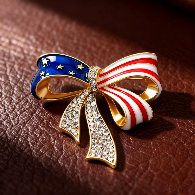 Dripping Oil Machi Bow High-end Brooch