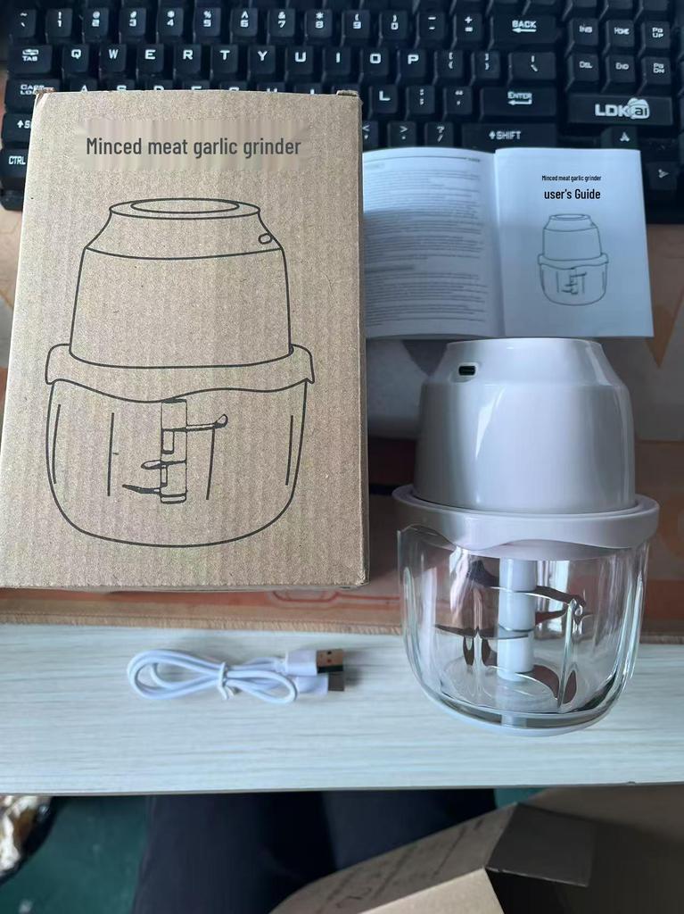 Electric Food Processor & Meat Grinder - Garlic Mincer, Masher, Stirrer, Paste Maker, Chopper for Baby Food.
