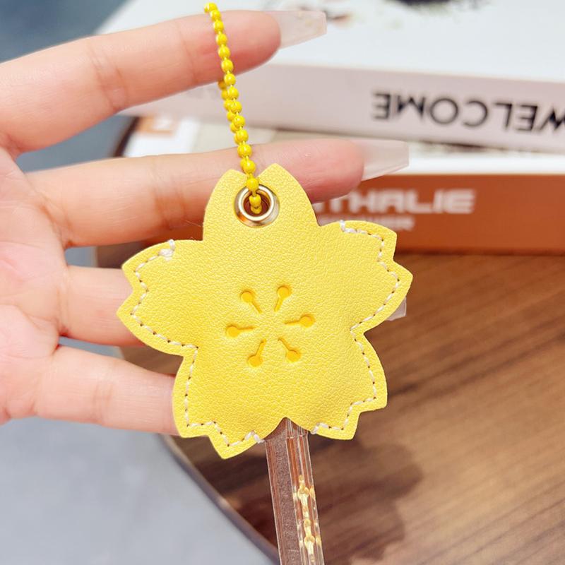 1 szt. Ochraniacz na klucze Kształt codziennego kwiatka Mały świeży Uchwyt na kartę zbliżeniową Kartę dostępu Wielokolorowy brelok