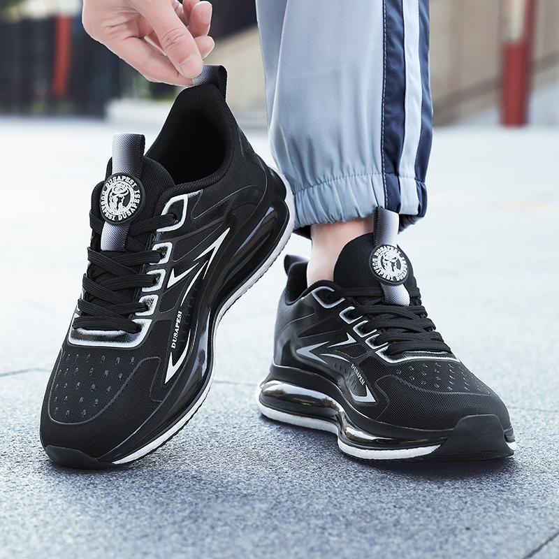 

Fashion Men s and women s casual sports shoes spring and summer flat non-slip breathable loafers flying mesh running fitness men s shoes 36 чёрный