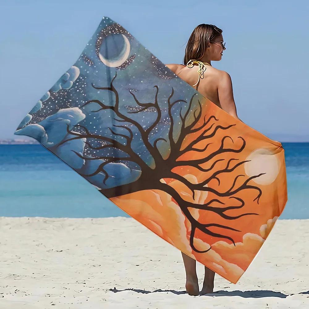 Strandtuch mit Galaxie-Print - Weiches, saugfähiges Handtuch für Weltraumliebhaber, lebendiges und einzigartiges Design für den täglichen Gebrauch und Komfort