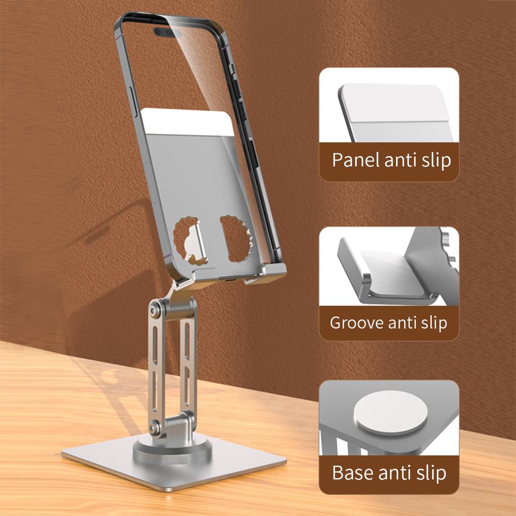 Suporte de telefone móvel portátil dobrável rotativo para iPhone Xiaomi Redmi Mi Samsung Huawei Oneplus Ipad Mini Kindle Smartphones Acessórios