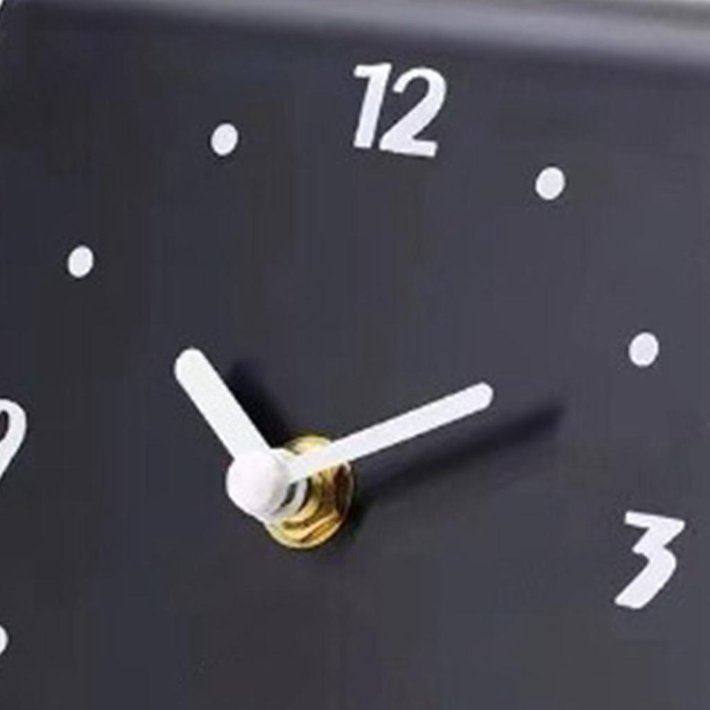 Desktop Clock   Quiet Movement Metal Desk Clock Ornament for Bedroom Bedside Living Room Home