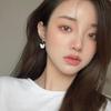 Same Style Butterfly Earrings French Style Socialite Style S925 Silver Temperament Elegant Simple Ins Style All-Match Earrings