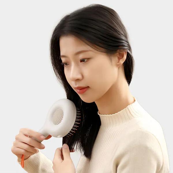 Selbstpflege Kopfhautmassage Haarpflege Haarkamm Rundbürste