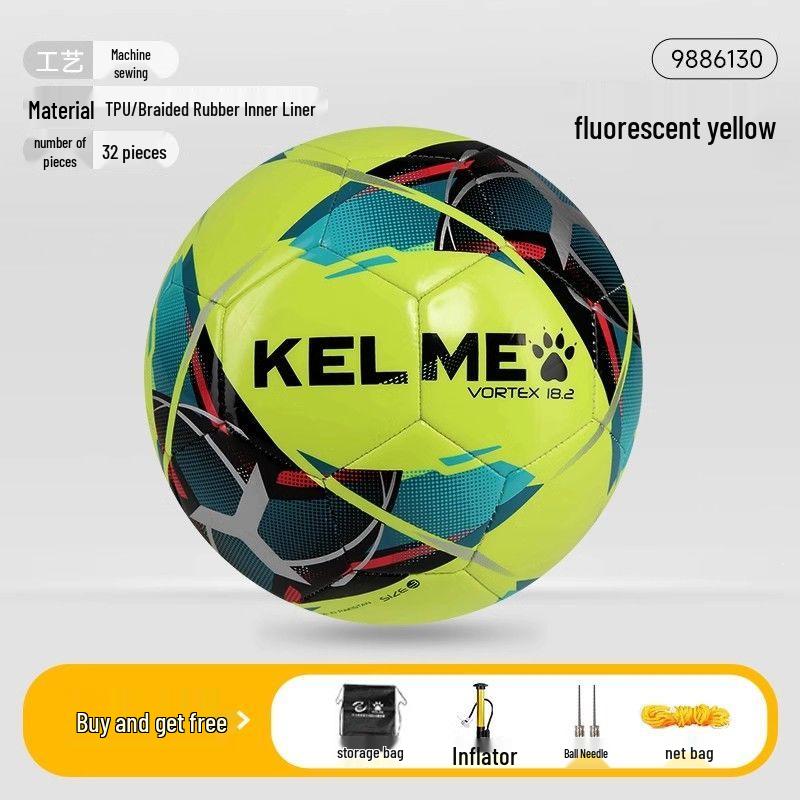 

KELME Football, Machine-Stitched, Size 4/5, for Kids, Teens, Adults - Ideal for Training, Competitions, and School Exams. Size 4 (5-7 Players)