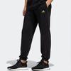 Adidas Solid Color Logo Casual Sports Long Pants Unisex Bottoms Black HP1356