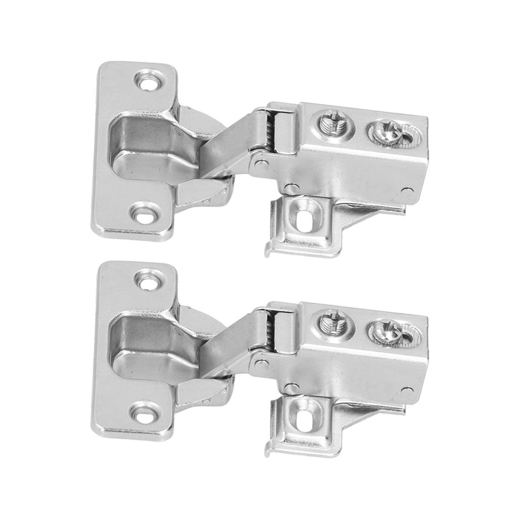 2Set Short Arm Door Hinge with Screws 90‑105 Degrees  American Hydraulic Damping Hinge for Cabinet Cupboard