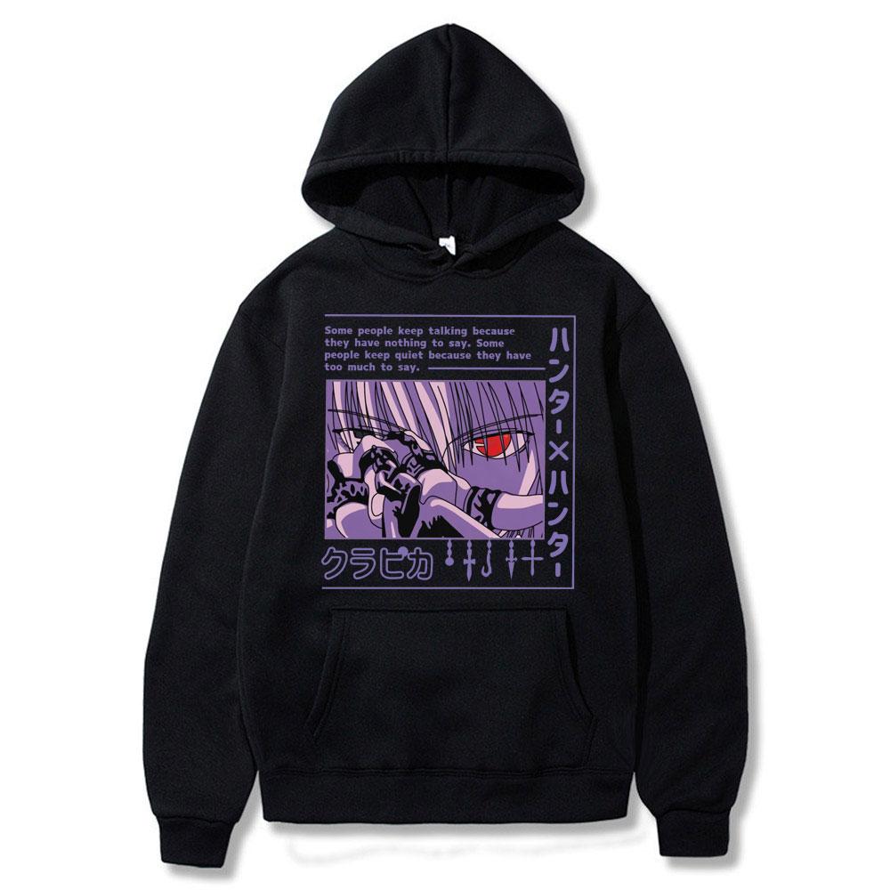 Funny Japna Anime Hunter X Hunter Mikiny Unisex dámska mikina s dlhým rukávom Killua Zoldyck Manga Unisex Oversized Hoodie Street