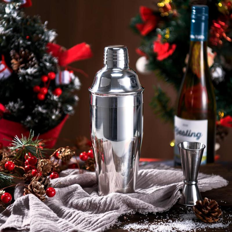 Shaker à Cocktail en Acier Inoxydable 1 Pièce Étanche Outil de Bar Professionnel pour Fête à Domicile Barman Mélange de Boissons