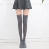 Three bars thigh socks summer women's cotton thin striped socks student socks performance socks knee socks JK socks