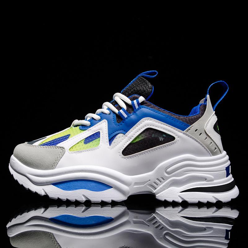 Men's shoes summer junior high school students casual sports shoes men's running versatile little white dad shoes platform non-slip