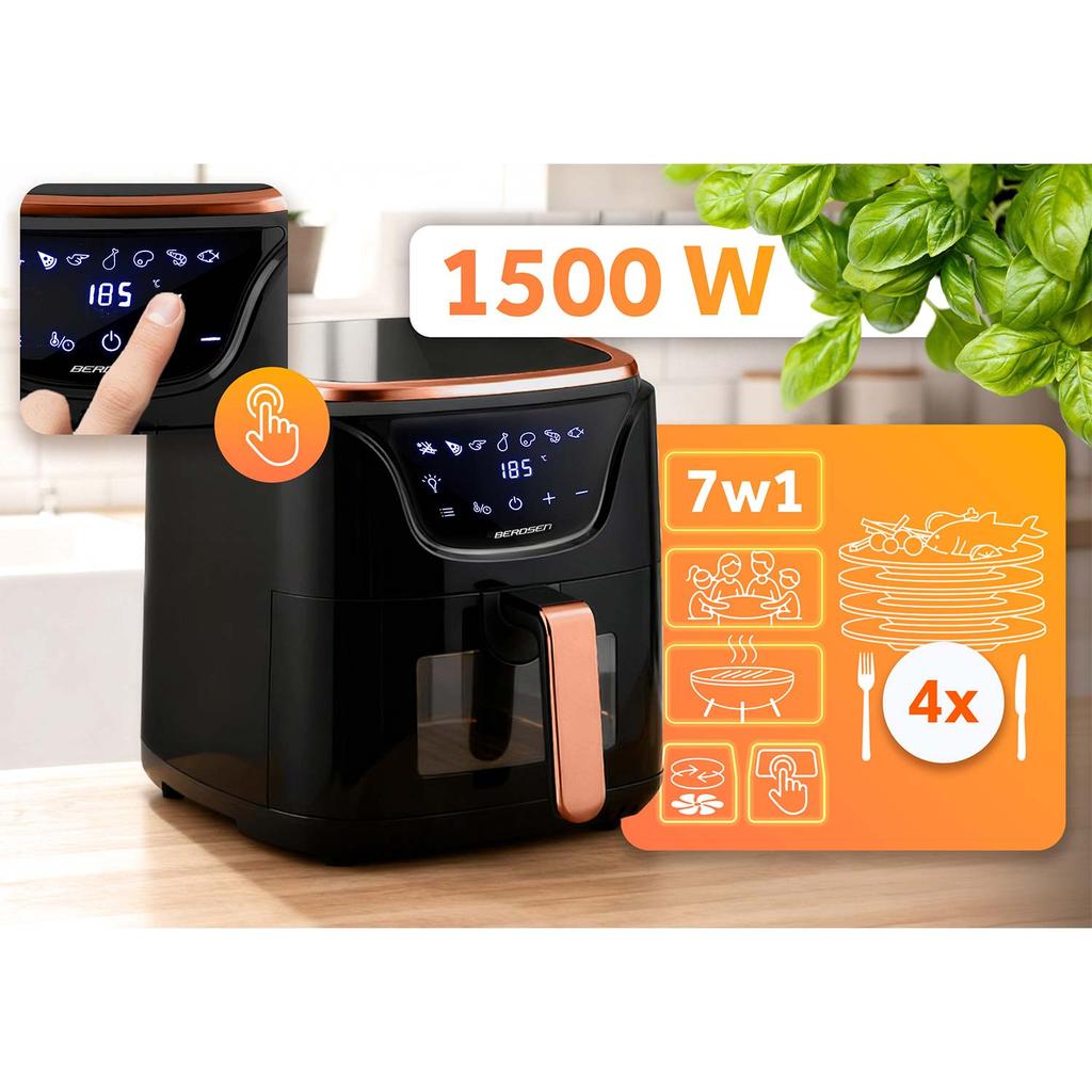 Air Fryer Bd-652 Black And Gold
